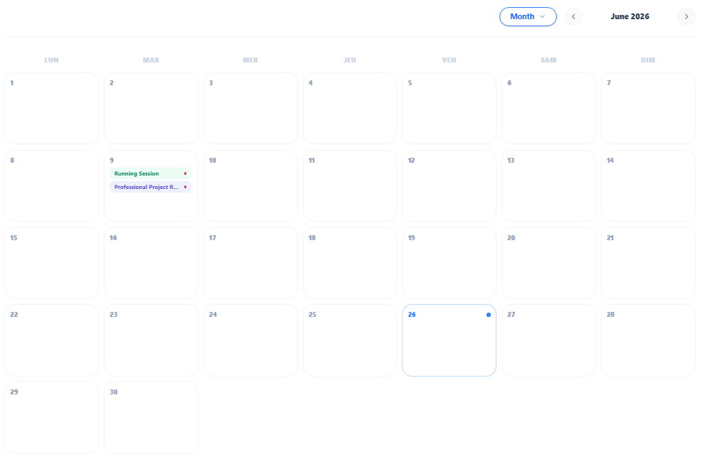 Calendar Overview